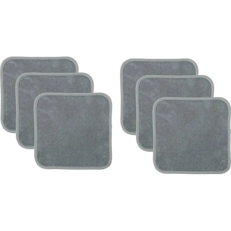 Erwin Müller Seiftuch Abschminktuch 6er-Pack, Microfaser, Microfaser Uni