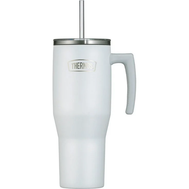THERMOS Refreshing Isolier-Trinkbecher mit Strohhalm white mat 1,1 – Bild 5