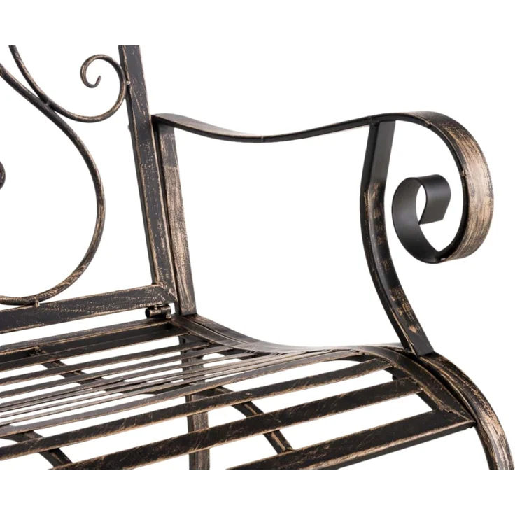 CLP 2er Set Gartenstühle Punjab mit Armlehnen,bronze – Bild 9