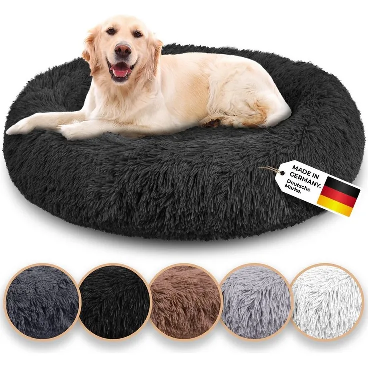 Belune Tierbett Kuschelweiches Hundebett mit Bezug - Original Belune - Made in Germany, vegane Materialien, waschbarer Bezug, verschiedene Größen und Farben, extra gemütlich