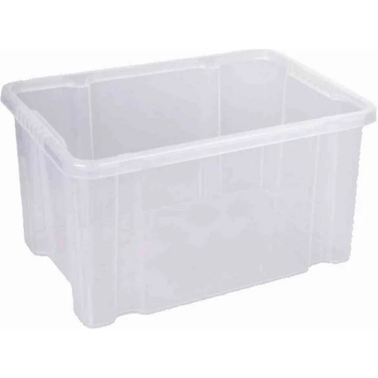Rival Aufbewahrungsbox Drehstapelbox 27 l transparent 44,5 x 35 x 24 cm – Bild 1