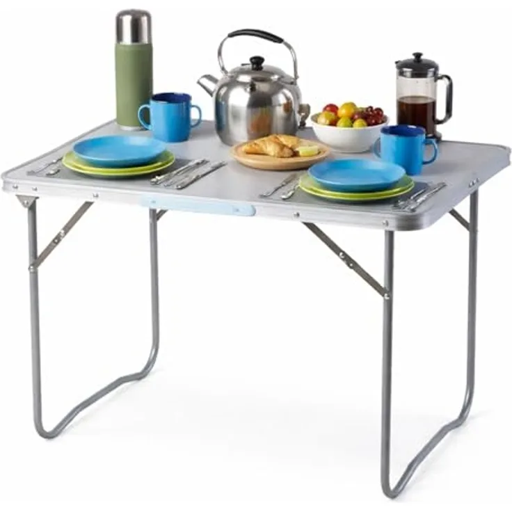 Campingtisch Klapptisch Outdoortisch klappbar Griff Alu 80x60x68cm