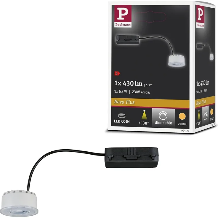 Paulmann No. 92471 LED Modul Nova Plus Coin 430lm 2700K Satin dimmbar