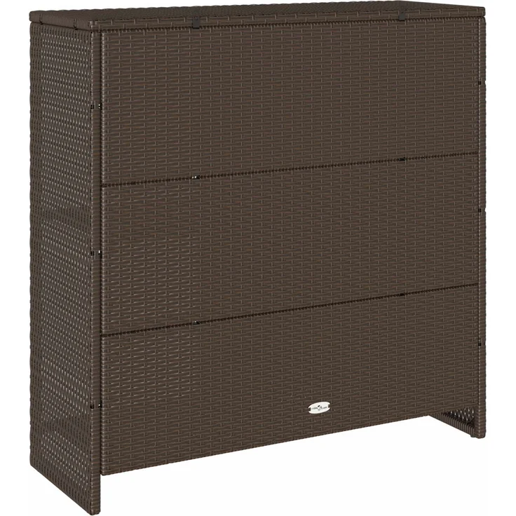 vidaXL Aufbewahrungsschrank mit Regal Braun 100 x 36 x 102 cm Rattan 4103822 – Bild 4