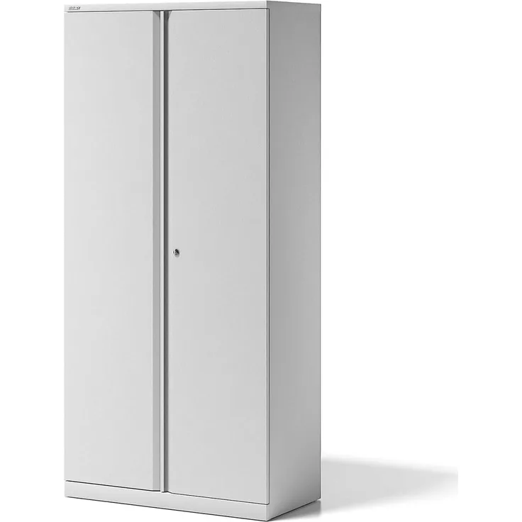 Flügeltürenschrank Essentials, mit 4 Fachböden für 5 Ordnerhöhen, Farbe verkehrsweiß