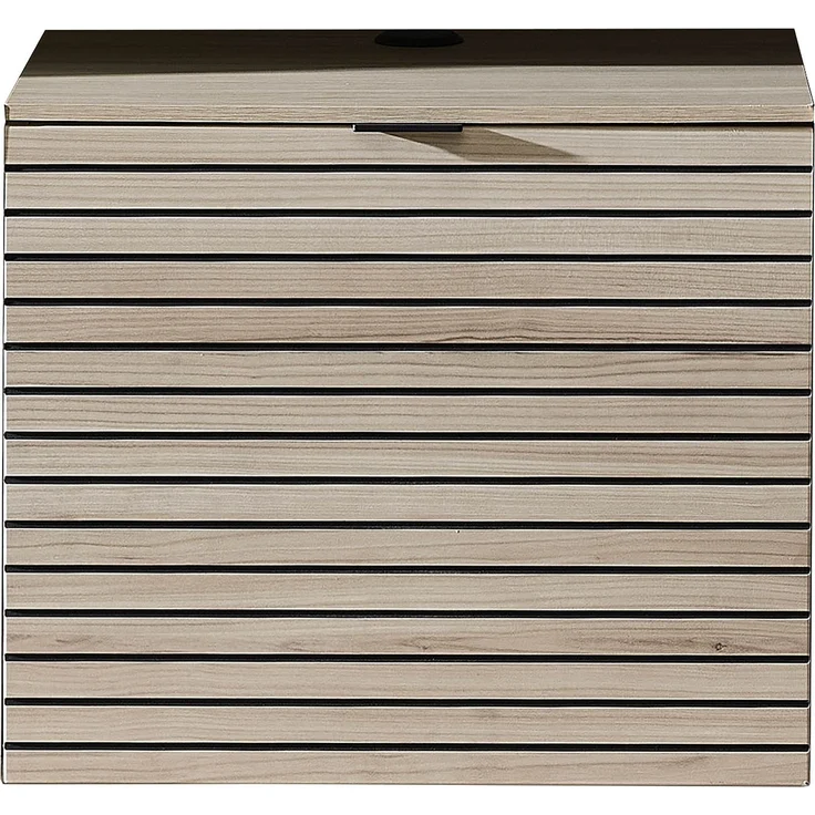 Wohnwand >Ina< (4-teilig) in Riva Eiche Dekor / Cashmere - 240x186x44 (BxHxT) – Bild 6