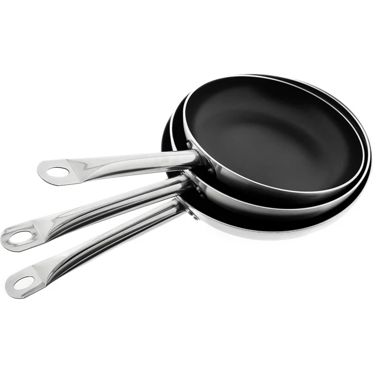 Edelstahl-Bratpfanne mit Antihaftbeschichtung - Induktionsgeeignet ø28 cm – Bild 6