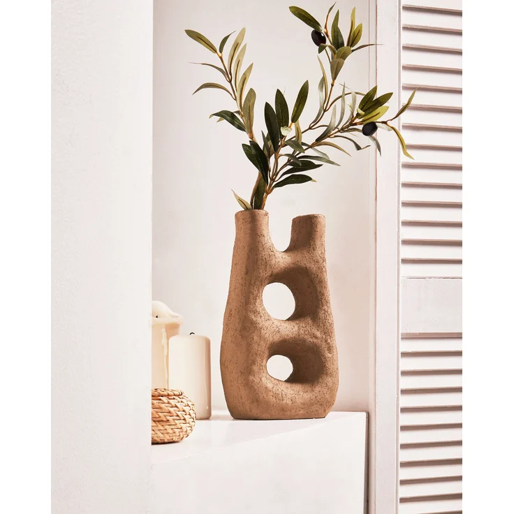 Blumenvase UARU Steinzeug 27 cm Braun – Bild 3
