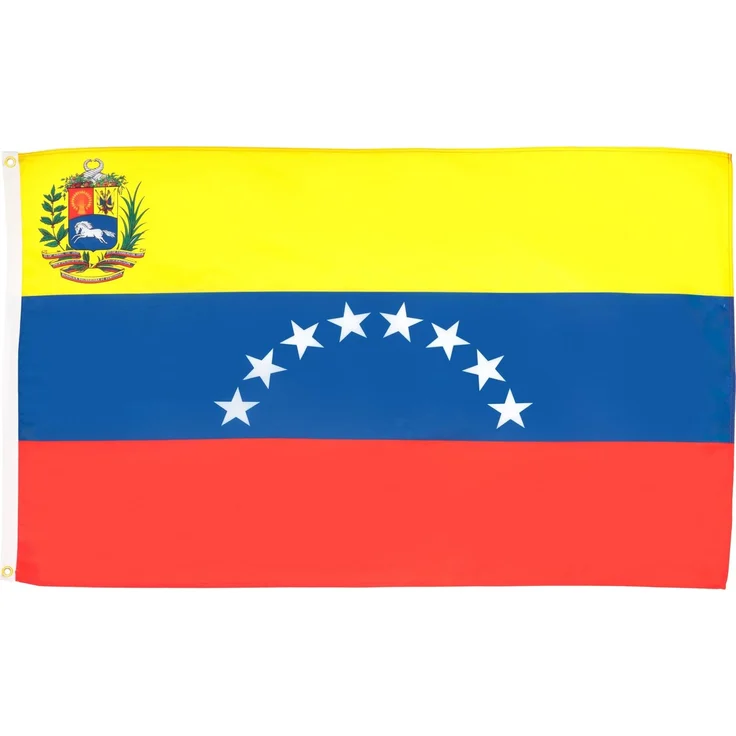 AZ FLAG - Flagge Venezuela - 150x90 cm - Bolivarische Republik Venezuela Fahne 90x150 Cm Feiner Polyester - Flaggen