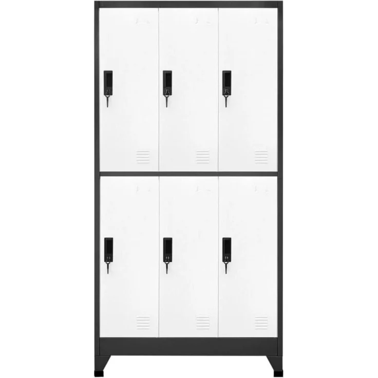 vidaXL Schließfach Metallschrank Lagerschrank Aktenschrank Spind 90 x 45 x 180 cm – Bild 3