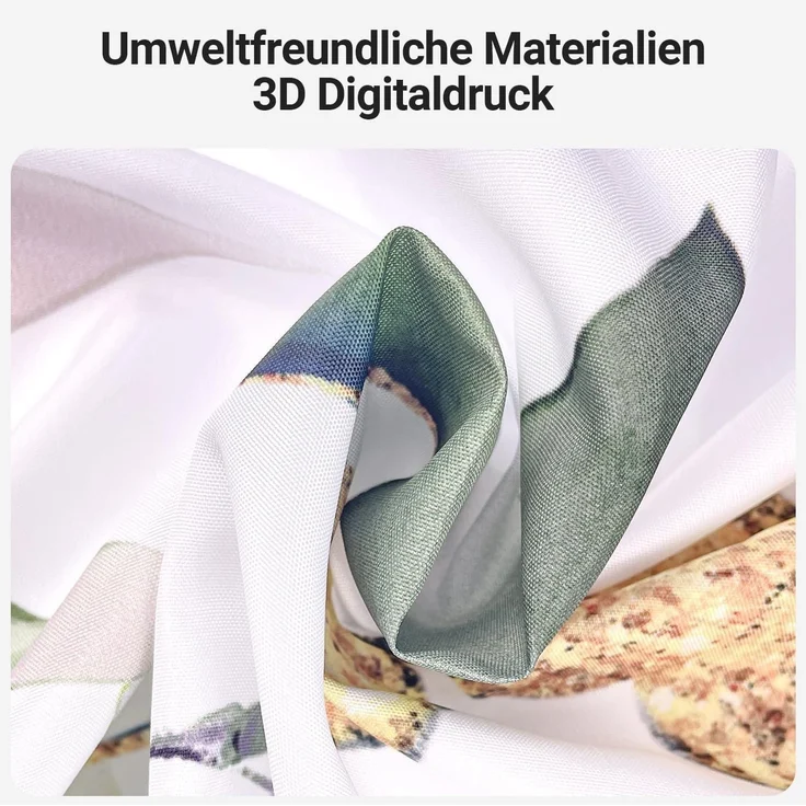 Duschvorhang 180x200cm Goldene Blätter, Beschwerter – Bild 4