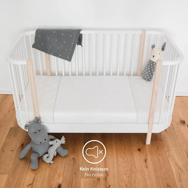 Laleni Inkontinenzunterlage wasserdicht & atmungsaktiv 70x100 cm für Babys | Molton Matratzenauflage 2er Set aus Baumwolle | Matratzenschoner | Inkontinenz Bettunterlage | Wickelauflage 70x100 cm – Bild 2
