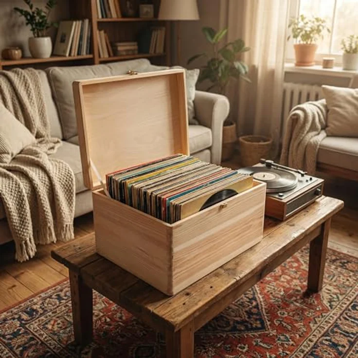 Creative Deco Holzkiste Natur mit Deckel und Schloss, Erinnerungsbox Baby Groß Holzbox mit Deckel Unlackiert Kasten – Bild 7