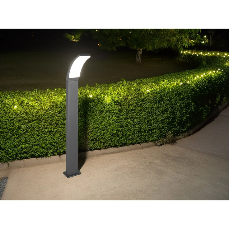 Moderne LED Wegeleuchte BEJA aus Aluminium in Anthrazit, Höhe 100cm – Bild 1
