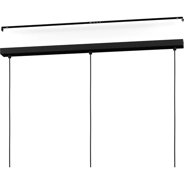 EGLO Hängelampe Morescana 3-flammig - Pendelleuchte Esszimmer Schwarz, Esszimmerlampe Metall, Hängeleuchte Nordic Design, E27 Fassung, höhenverstellbar – Bild 4