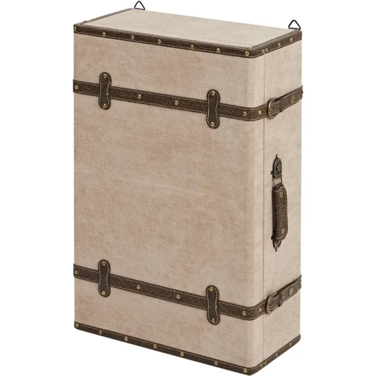 Wandregal Case 3,+2 Schubladen MDF PU bezogen,Ablagen Furnier Maße: 40 x 19 x 60(H)cm