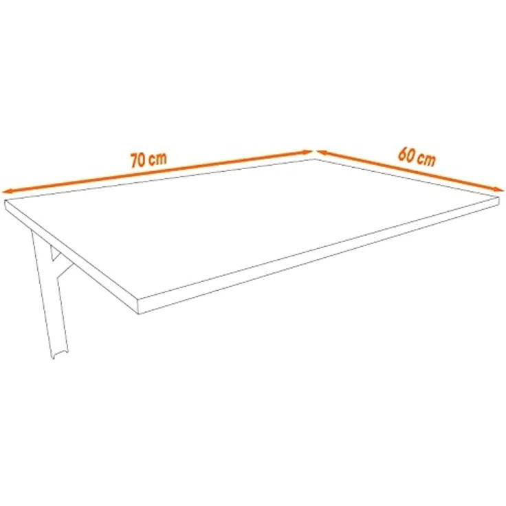 AKKE Klapptisch, Wandklapptisch Wandtisch Küchentisch Schreibtisch Hängetisch 2mm PVC – Bild 3