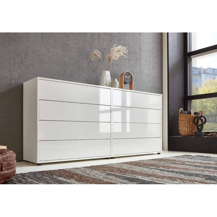 BMG Möbel Sideboard Mailand Set 1 (Kommode Schubladenkommode Anrichte), Made in Germany – Bild 3