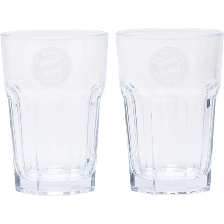 FC Bayern München Gläser-Set FCB Latte Macchiatto Glas 2er, Glas