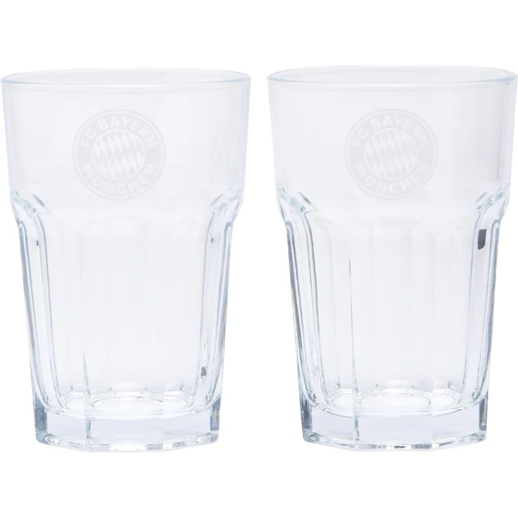 FC Bayern München Gläser-Set FCB Latte Macchiatto Glas 2er, Glas – Bild 1