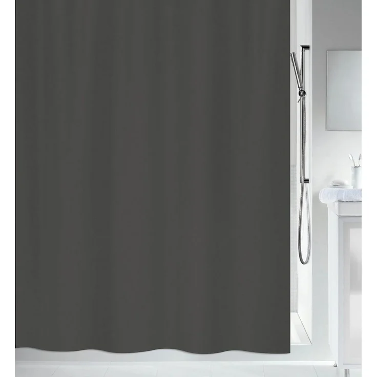 spirella Duschvorhang PRIMO Breite 120 cm, Anti-Schimmel Textil-Duschvorhang, Polyester, 120x200 cm, waschbar – Bild 4