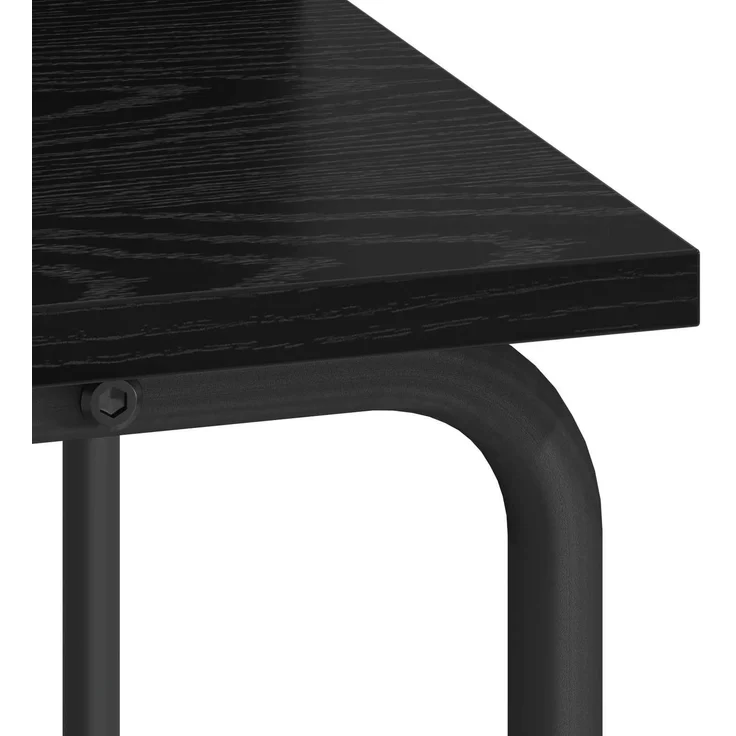 vidaXL Schreibtisch mit Stauraum Schwarz Eichen-Optik 100 x 50 x 91 cm 8008026 – Bild 7