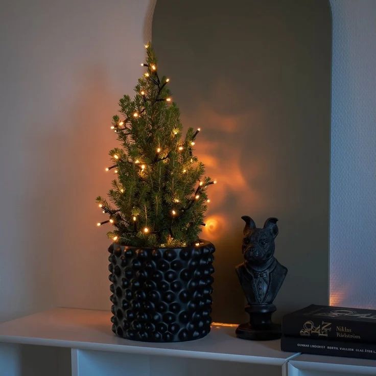 KONSTSMIDE LED-Lichterkette Büschellichterkette Cluster, Weihnachtsdeko, mit 200 bernsteinfarbenen Dioden – Bild 3