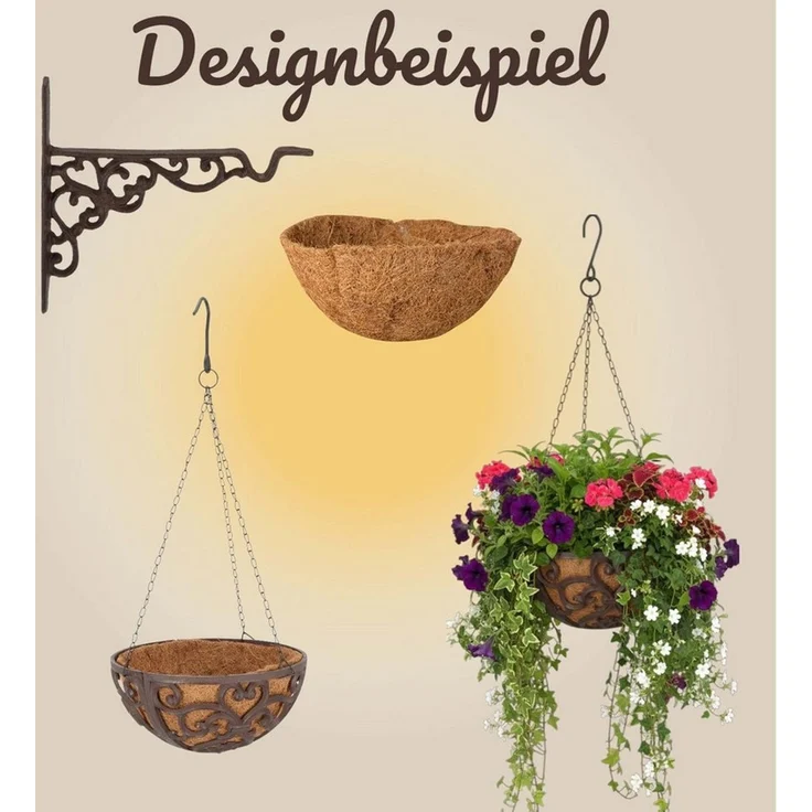 Natürliche Kokoseinlage für Blumenampeln: Optimales Wachstum für Ihre Pflanzen – Bild 4