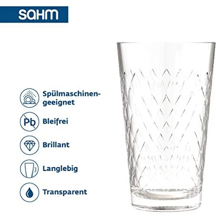 SAHM Gläser-Set Apfelweingläser 300ml 12 Stück, Sensorik Glas – Bild 4