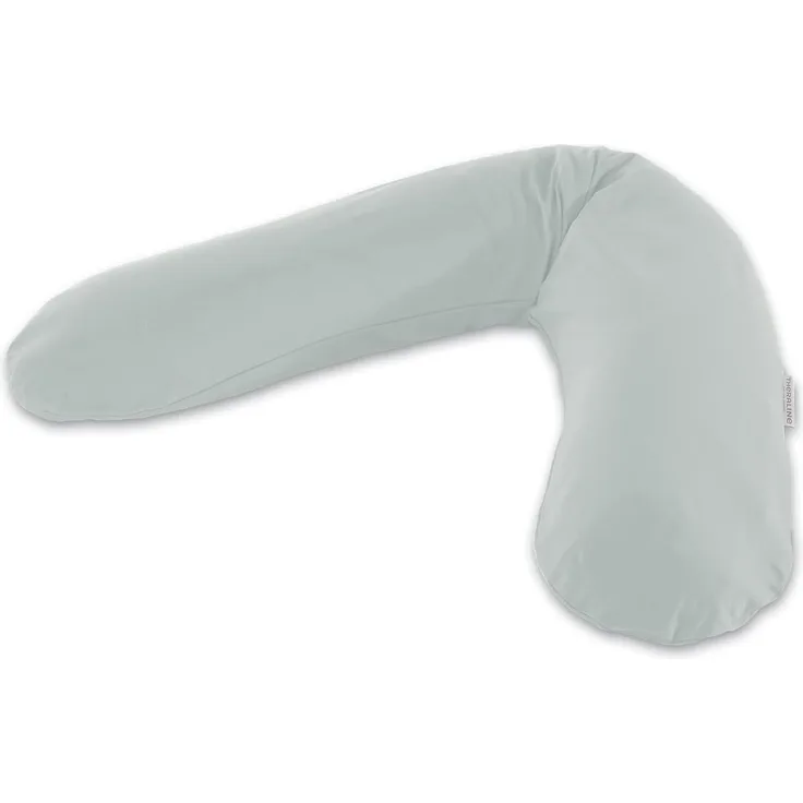 Theraline Stillkissen 190cm inkl. Bezug Grau Mikroperlenfüllung