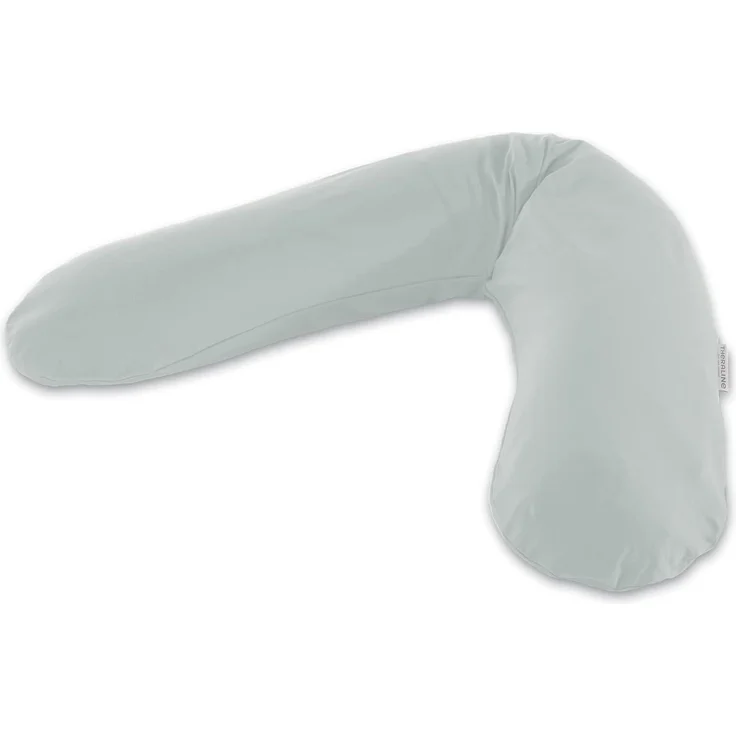 Theraline Stillkissen 190cm inkl. Bezug Grau Mikroperlenfüllung