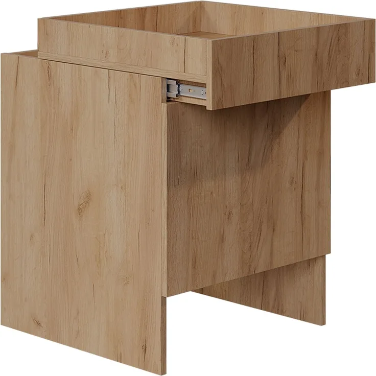 Saugroboterschrank Dustin Goldkraft Eiche 50 x 67.5 cm mit 1 Tür Vicco