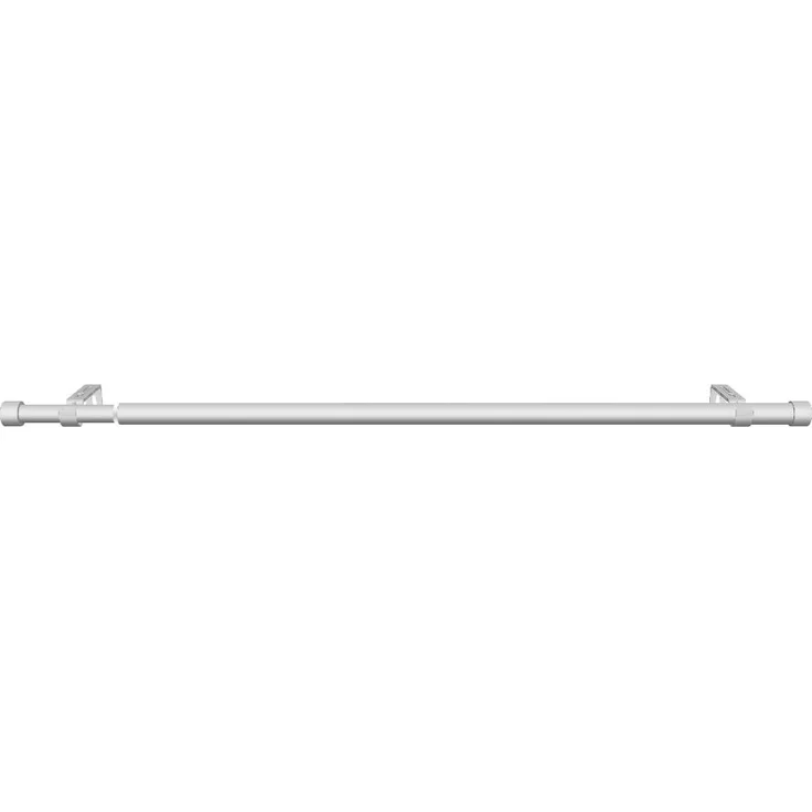 Deco-Raum Gardinenstange Flexa Stilgarnitur Set ausziehbar, Ø 19 mm, 1-läufig, ausziehbar, Wandmontage, verschraubt, Metall, perfekt für Dekoschals Gardinen – Bild 7