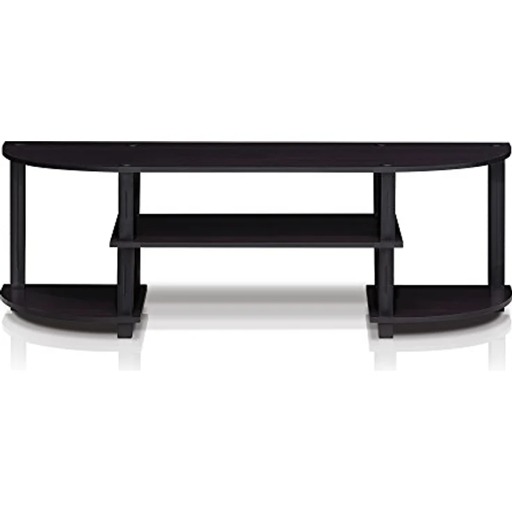 Furinno TV-Regal mit 4 Ablageflächen, Dunkle Walnuss, 34. 04x120. 02x40. 39 cm – Bild 7