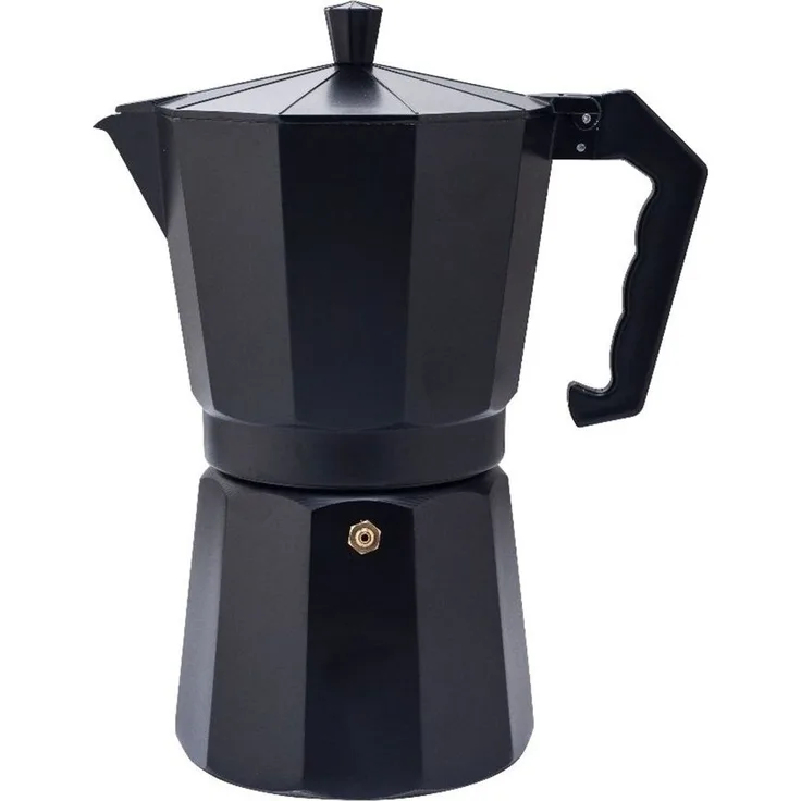 Espressokocher geeignet für alle Herdarten - Mokka-Pot in Schwarz 560 ml