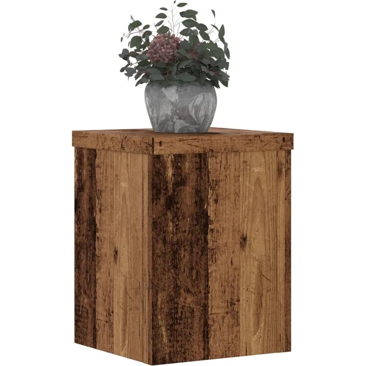 vidaXL Pflanzenständer 2 Stk. Altholz-Optik 15x15x20 cm Holzwerkstoff 852895 – Bild 8