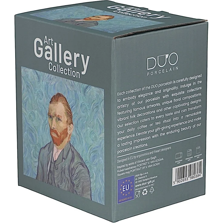 DUO ART GALLERY Becher 650 ml PORTRAIT OF Van Gogh, New Bone China Porzellan – Bild 5