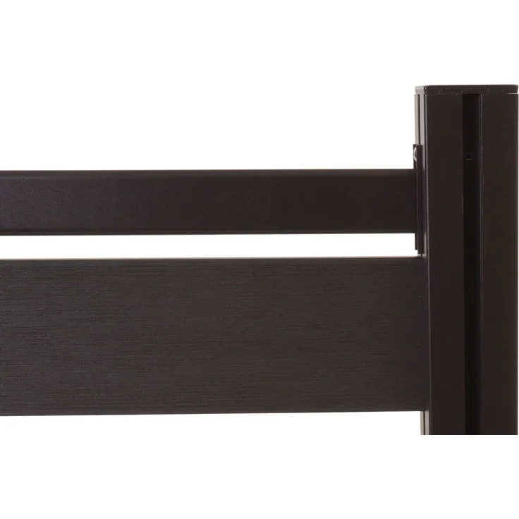 Alu Mülltonnen-Zaun HWC-K57, Mülltonnenverkleidung, Holzoptik erweiterbar 130x300x110cm ~ anthrazit – Bild 4