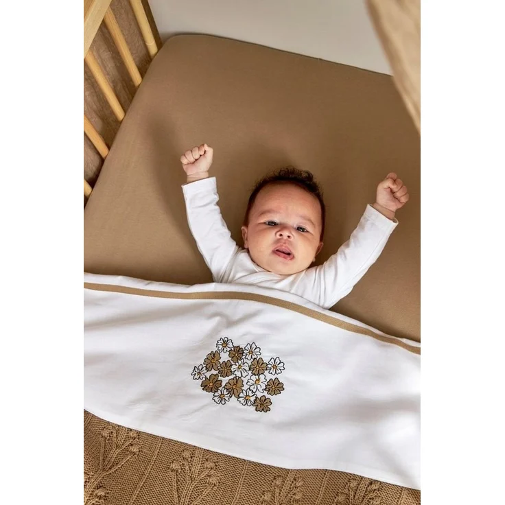 Meyco Baby Spannbettlaken Taupe, Jersey, Gummizug: Rundum, (1 Stück), 60x120cm - 1-pack – Bild 3