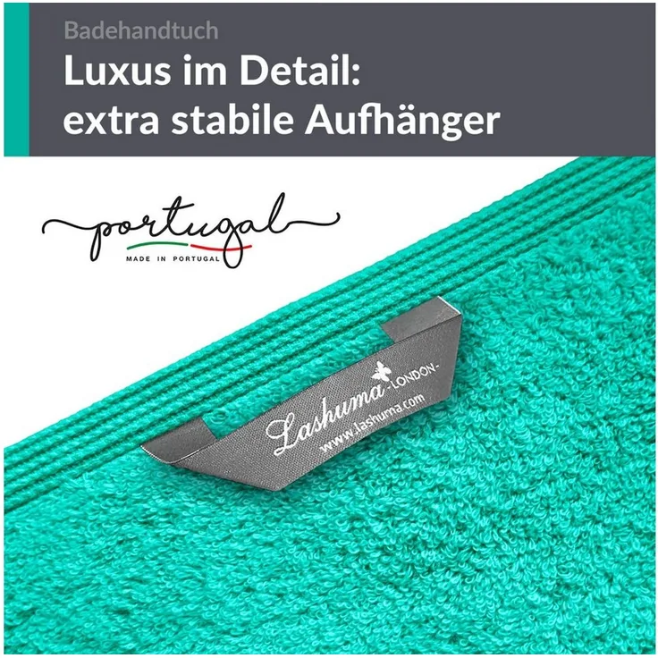 Lashuma Badetuch - XXL Handtuch London, Frottee (1-St), großes Badehandtuch - Duschtuch 100x150 cm für Damen & Herren