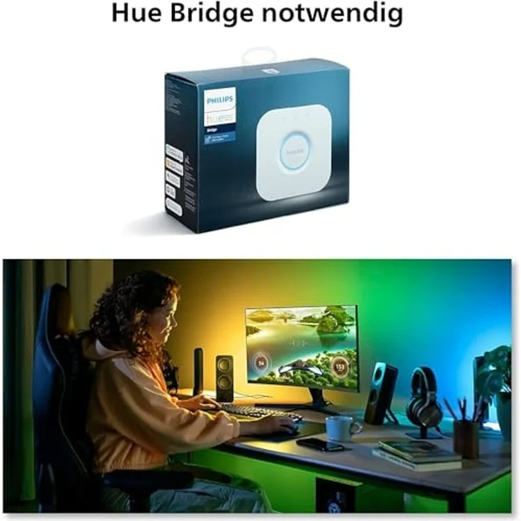 Philips Hue Play Gradient LED Lightstrip PC 24/27 Zoll – Bild 2