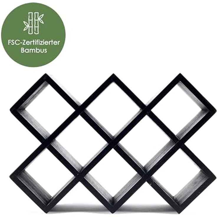 Hanseküche Gewürzregal Gewürzregal aus Holz – FSC®-zertifiziert, Komplettset inkl. Gläser und Streuaufsatz 1-tlg, Komplettset aus nachhaltigem und zertifiziertem Bambusholz – Bild 8