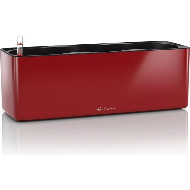 LECHUZA CUBE Glossy Triple scarlet rot highgloss 13672