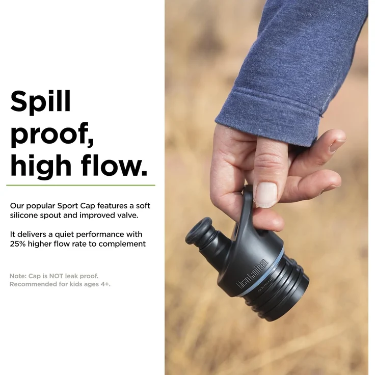 Klean Kanteen Trinkflasche Klean Kanteen®Sport Cap für Classic Flaschen-BK schwarz – Bild 3