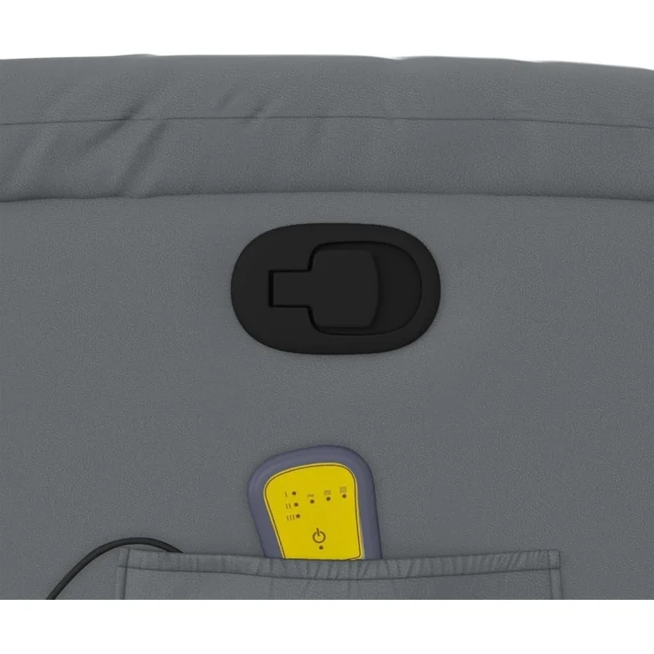 vidaXL Massagesessel Relaxsessel Grau Kunstleder 3205765 – Bild 9