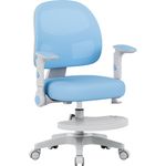 MARK ADLER Junior 5.0 ergonomischer Schreibtischstuhl Kinder – Mitwachsender Kinder Schreibtischstuhl – Mit Fußstütze – Höhenverstellbar – Für gesundes Sitzen – Kinder ab 6 Jahren – Blau