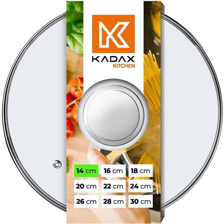 KADAX Glasdeckel 14 cm, hitzebeständig für Topf – Bild 3