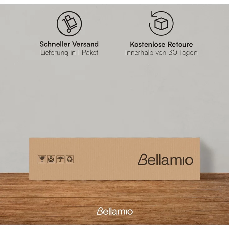 Bellamio 'Apol' Mehrzweckschrank schmal, schwarz, 176x33x40 cm, Aktenschrank mit 5 Ablagefächern, Tür beidseitig montierbar – Bild 7