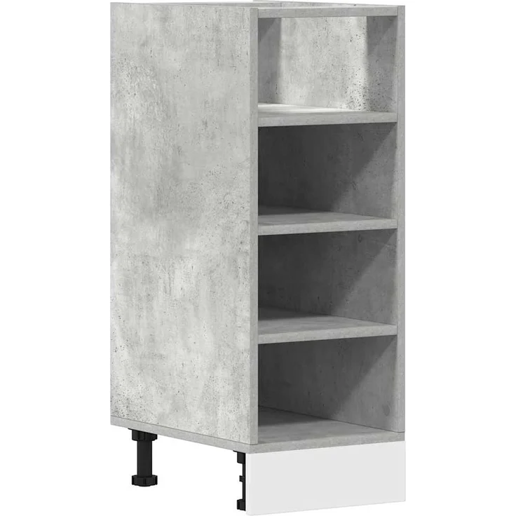 vidaXL Unterschrank Riga Betongrau 30x44,5x81,5 cm Holzwerkstoff 854196 – Bild 1