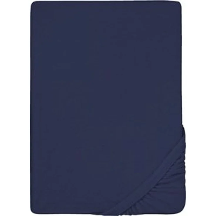 biberna Frottee-Stretch-Spannbetttuch 0012344, marine, 1x 140x200 cm - 160x200 cm – Bild 6
